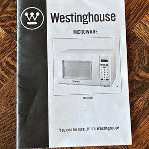 Westinghouse Microwave Oven WST3501 User Owner Manual